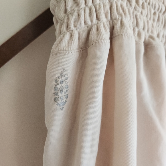 Free People Movement Mia Lounge Pant Lyocell Cream Wide-Leg Pant Medium - Picture 10 of 14